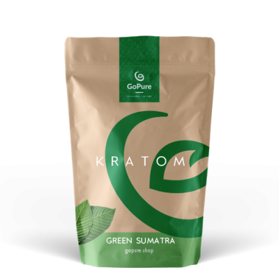 Pochette de 50g de GoPure Green Sumatra Kratom