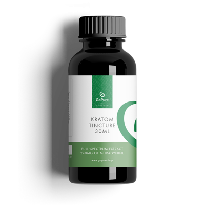 Kratom Tincture - Liquid Green - liquide vert puissant à spectre complet en bouteille de 30ml