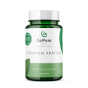 Premium GoPure.shop Green Maeng Da Capsules with 600mg of kratom in each.