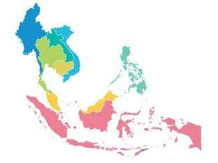 Map of Kratom Regions in South East Asia